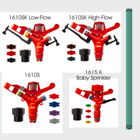Durable Plastic Sprinkler Heads and Risers 2